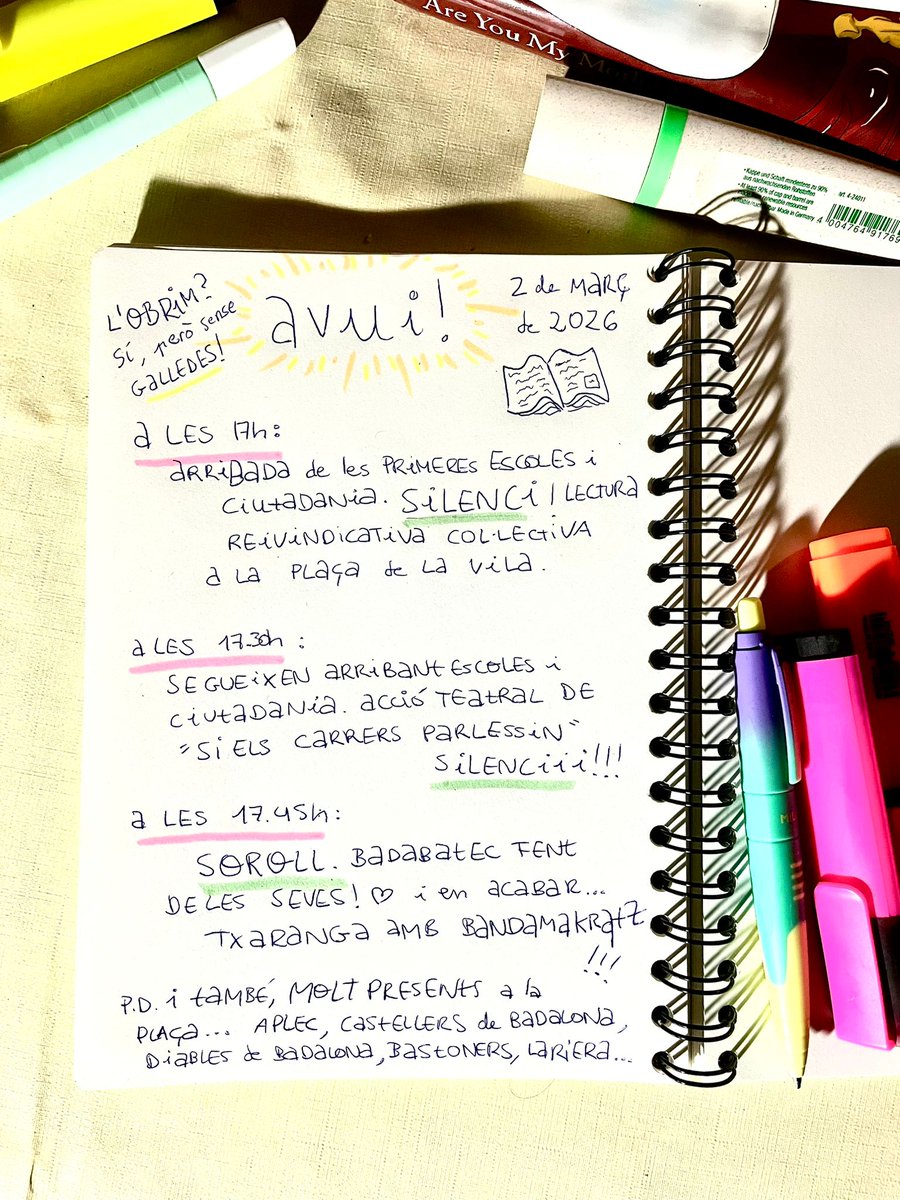 afas_moviment's tweet photo. Programació d'avui. Quines ganes tenim!!! https://t.co/G7dSkjLjev