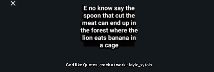iamcatboi83's tweet photo. Here's the meaning to the proverb:

👉 You may not know where your actions or choices will lead you in the future.
Something small you do today can take you to an unexpected or strange situation tomorrow. https://t.co/bEvuYZ2Amp