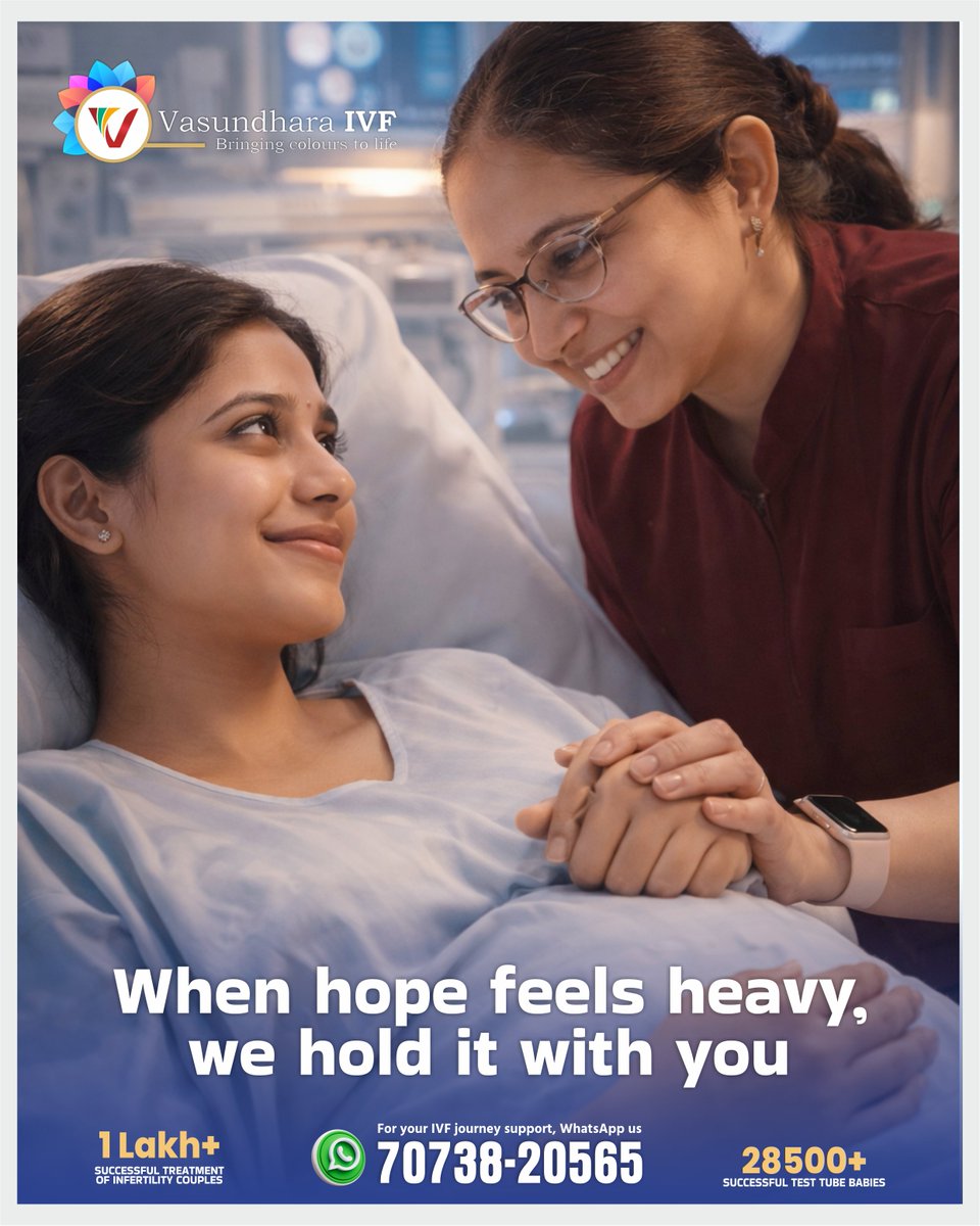 IvfVasundhara's tweet photo. Because every dream deserves a heartbeat. At #VasundharaIVF, we stand with you from hope to holding your miracle, guiding every step with care, science and compassion. It is not just treatment, it is a new beginning. Call 7073820565 to start your journey. https://t.co/1vZUX2CBO5