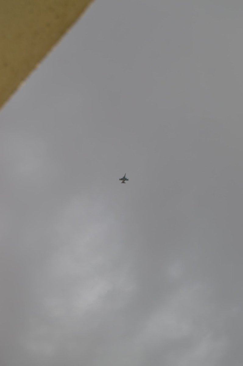 BabakTaghvaee1's tweet photo. #BREAKING: Happening now in #Tehran, the capital city of #Iran, MiG-29B fighter interceptors and Yak-130 advanced jet trainers of the #IranianAirForce, armed with R-73E air-to-air missiles, can be seen conducting patrols over the city. They are incapable of dealing with F-22s and F-35s, of course, but they are capable of shooting down drones.

#IranRevolution #IranRevolution2026 #OperationLionRoar #OperationEpicFury