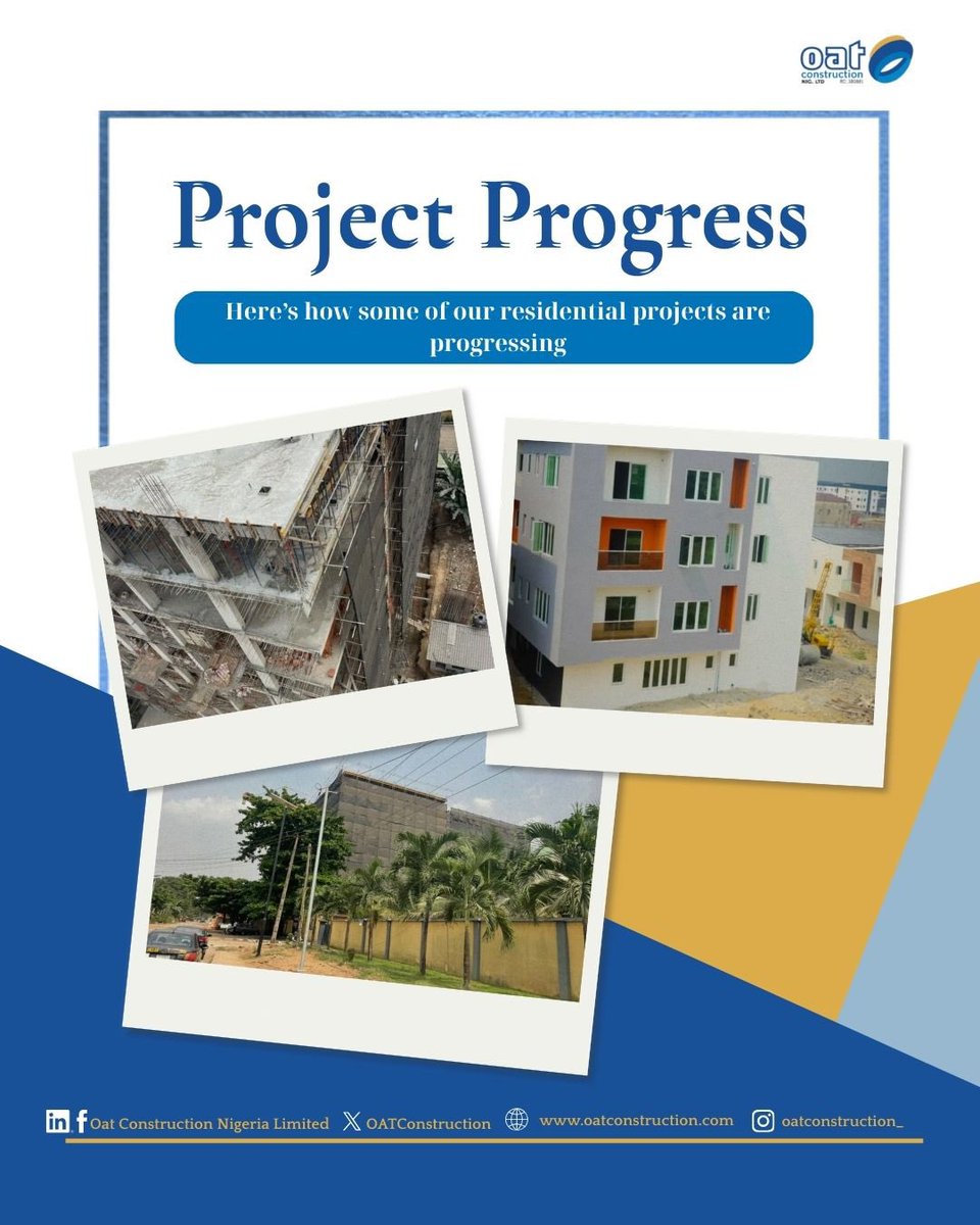 OATConstruction's tweet photo. Residential project progress.
Structured execution, steady milestones and quality at every stage.
#OatConstruction https://t.co/xxzV3vcO86