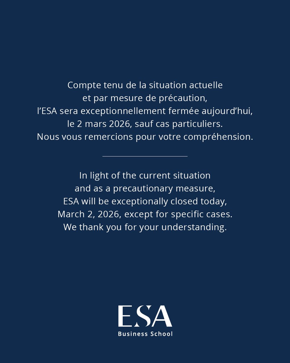 ESA Business School tweet media