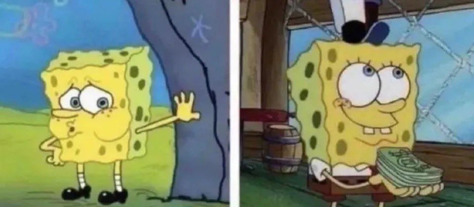 Me buying something for myself
vs
me buying something for someone I love