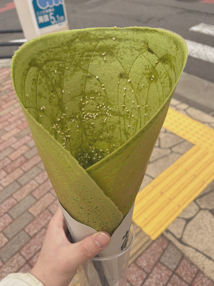 クレープがでかい…