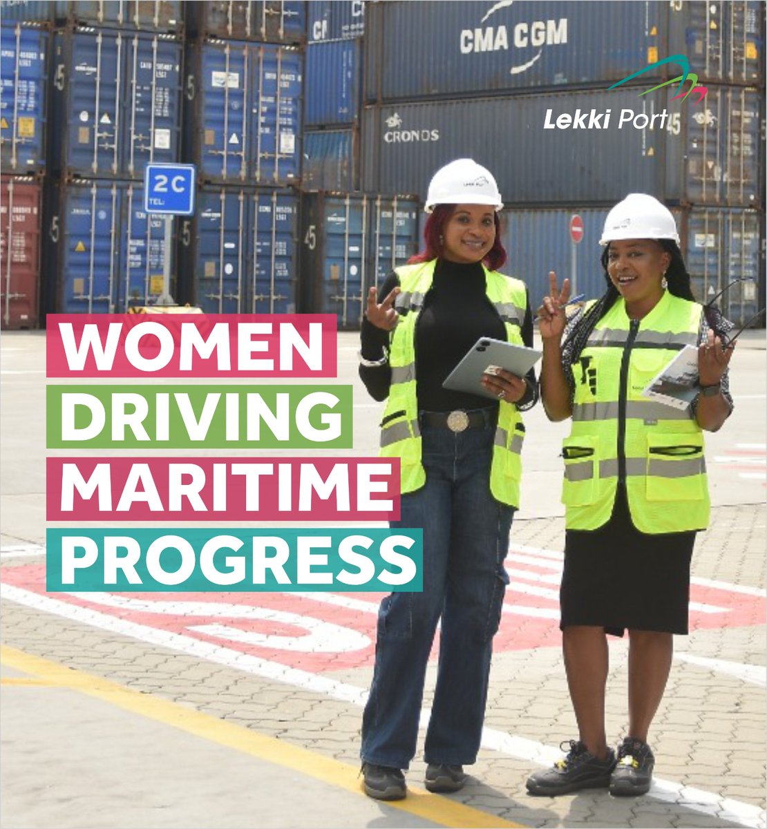 LekkiPort's tweet photo. March marks Women’s Month, and in 2026, we embrace the theme "Give To Gain."

When we give women opportunity, mentorship, resources, and advocacy, we gain innovation, leadership, resilience, and progress.

In maritime and infrastructure, investing in women strengthens operational excellence, broadens expertise, and builds more inclusive systems.

At Lekki Port, we recognise that empowering women is not just the right thing to do—it is a strategic investment in sustainable growth.

This month, we spotlight the women shaping our operations and the collective gains their contributions create.

#LekkiPort #GiveToGain #WomensMonth2026 #WomenInMaritime #OurPortOurPride #MaritimeNigeria