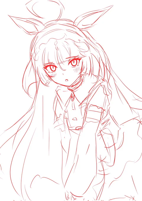 お次は久しぶりに勝負服描く…!!!