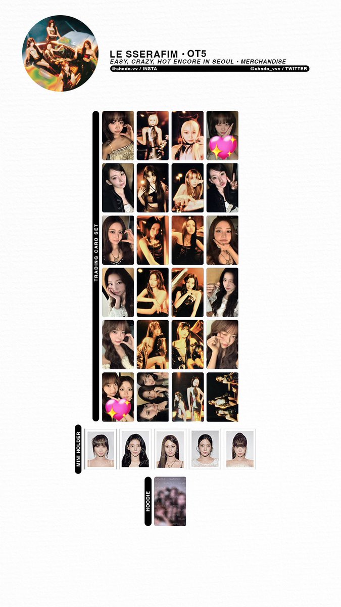 【交換】LE SSERAFIM TOUR EASY CRAZY HOT ENCORE IN SEOUL ルセラフィム ルセラ トレカ 

【譲】チェウォン ユンジン 

【求】チェウォン チャメズ

条件合う方いらっしゃいましたら
お気軽にご連絡ください🙇🏻‍♀️

#LE_SSERAFIM #LE_SSERAFIM交換