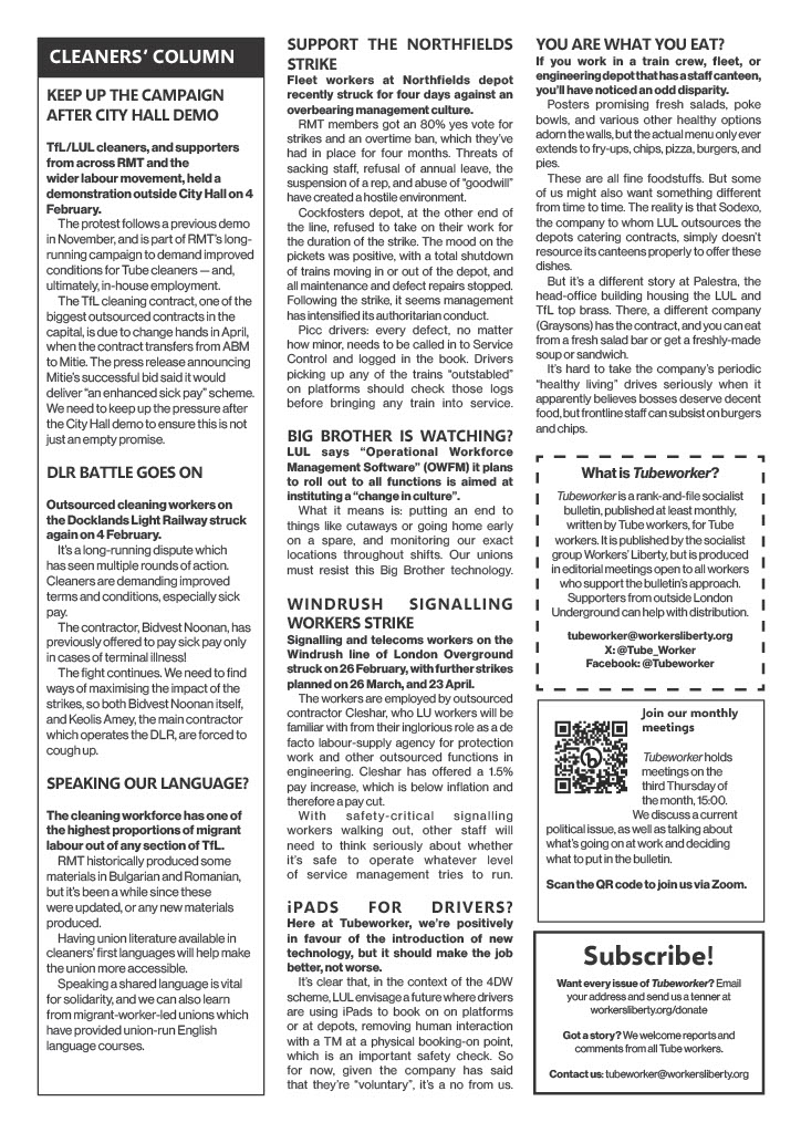 TubeworkerBulletin tweet media