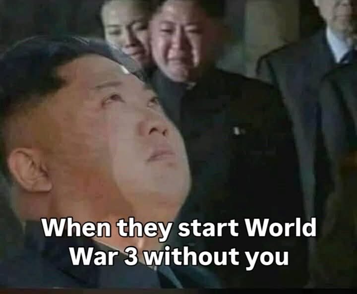 😭😭 #IranWar #NorthKorean #Israel #ww3memes #عاجل_الان #الخرج