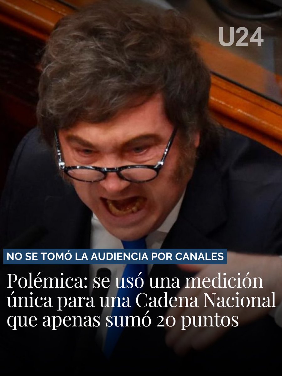 💣 Debido al bajo rating de la polémica Cadena Nacional, Telefe decidió levantar Gran Hermano y emitir un especial de “Espiando La Casa” para no arruinar el promedio

📉 La polémica Cadena Nacional de Javier Milei tuvo picos de 20,5 sumando las 6 señales de aire (Amèrica TV,