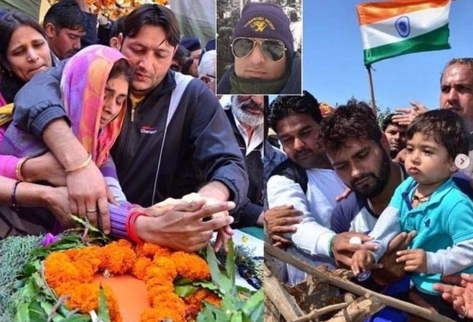 MajorSaurabhSh1's tweet image. Last journey of SERGEANT VIKRANT SEHRAWAT || 154 HELICOPTER UNIT || who immortalized himself in MI17 crash at Budgam in Kashmir. @indianairforce #ShouryaChakra #GallantryAwards #Shaheed #KnowRealHeros #IndiaRealHeros #PVC #MVC #AshokChakra #Martyers #Sacrifice #Nation #Patrioat