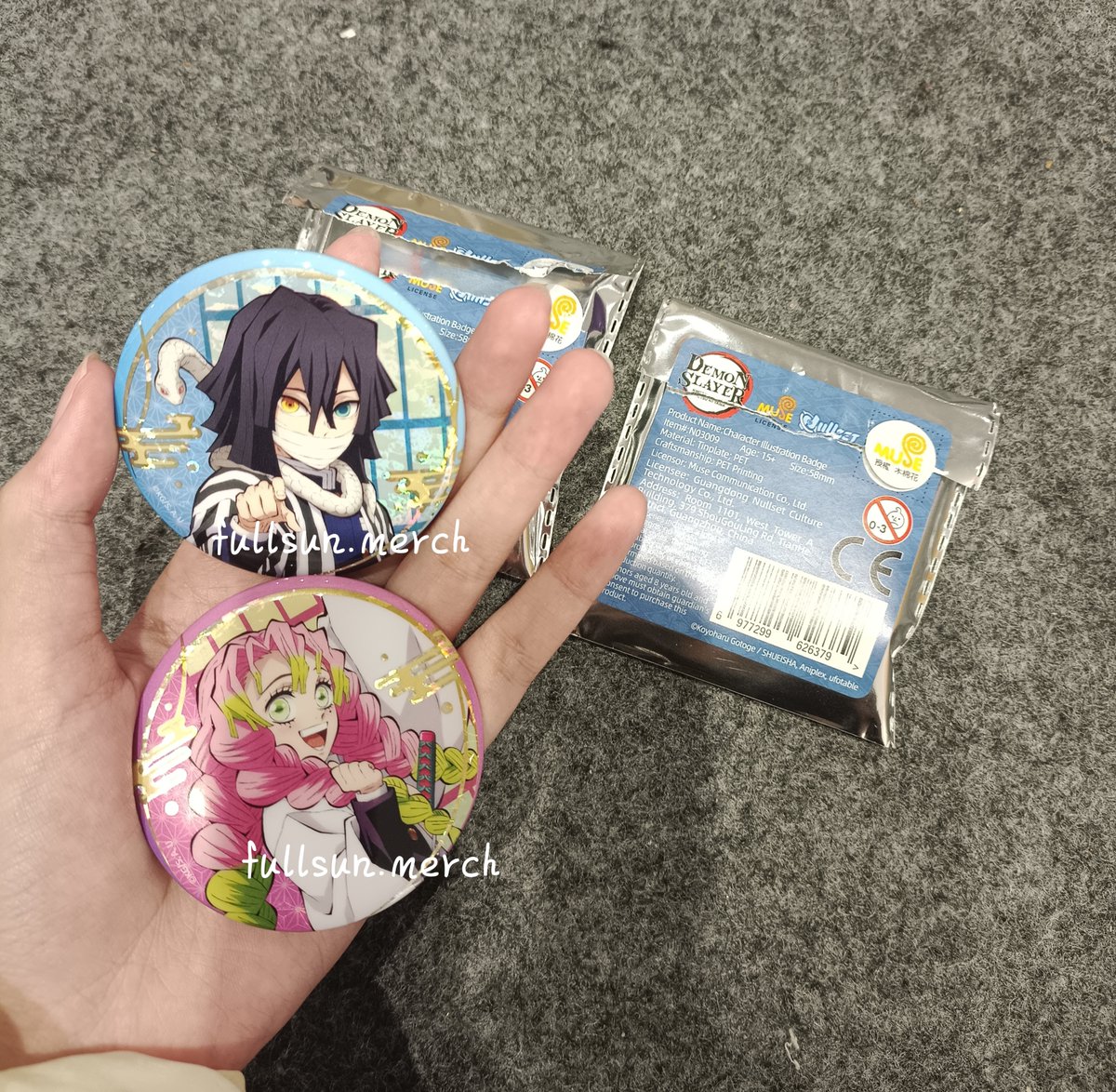 FullsunMerch's tweet photo. wts (kny/demon slayer badge, iguro obanai &amp; kanroji mitsuri)

Rp 60.000/each
Rp 100.000/take all

📌 bisa oren, dom lampung, freeong &amp; save packing! dm kalau minat!
#warunganime #warungkny #DemonSlayer #MitsuriKanroji #IguroObanai https://t.co/uPlU7P1e8v