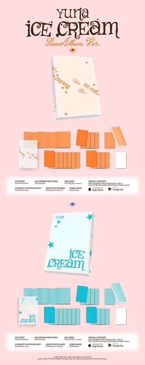 twitzyvelvetph's tweet photo. wts lfb preorder itzy ph go

Yuna Solo Debut “Ice Cream”

Photobook
(Random 1 out of 2)
with Site POB + Gen POBs: ₱950
with Gen POBs only: ₱650

(Set of 2)
with Site POB + Gen POBs: ₱1,900
with Gen POBs only: ₱1,300

Ice Cream
with Site POB + Gen POBs: ₱850
with Gen POBs only: ₱550

Mini Bag
with Site POB + Gen POBs: ₱1,590
with Gen POBs only: ₱1,300

Pocaalbum Version
(Random 1 out of 2)
with Site POB: ₱650
No Site POBs: ₱450

(Set of 2)
with Site POB: ₱1,300
No Site POBs: ₱900

All Album Versions Set (6 albums) (With Site POBs): ₱5,600
All Album Versions Set (6 albums) (No Site POBs): ₱4,000
Site POBs only (all 8 sites with 2 types each): ₱5,600

✅ Site POB Options: Apple Music, Makestar, Music Korea, Withmuu, Fans Shop, BDM, Soundwave, Musicplant
✅ Additional Set POB for Sealed Photobook Set with Site POBs orders

Prices are ALL IN (except LSF)
DM to order 💌

DOO/DOP: March 20
Release Date: March 23
ETA: NETA
