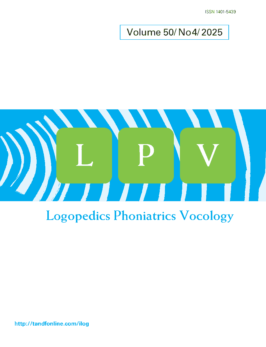 Logopedics Phoniatrics Vocology tweet media