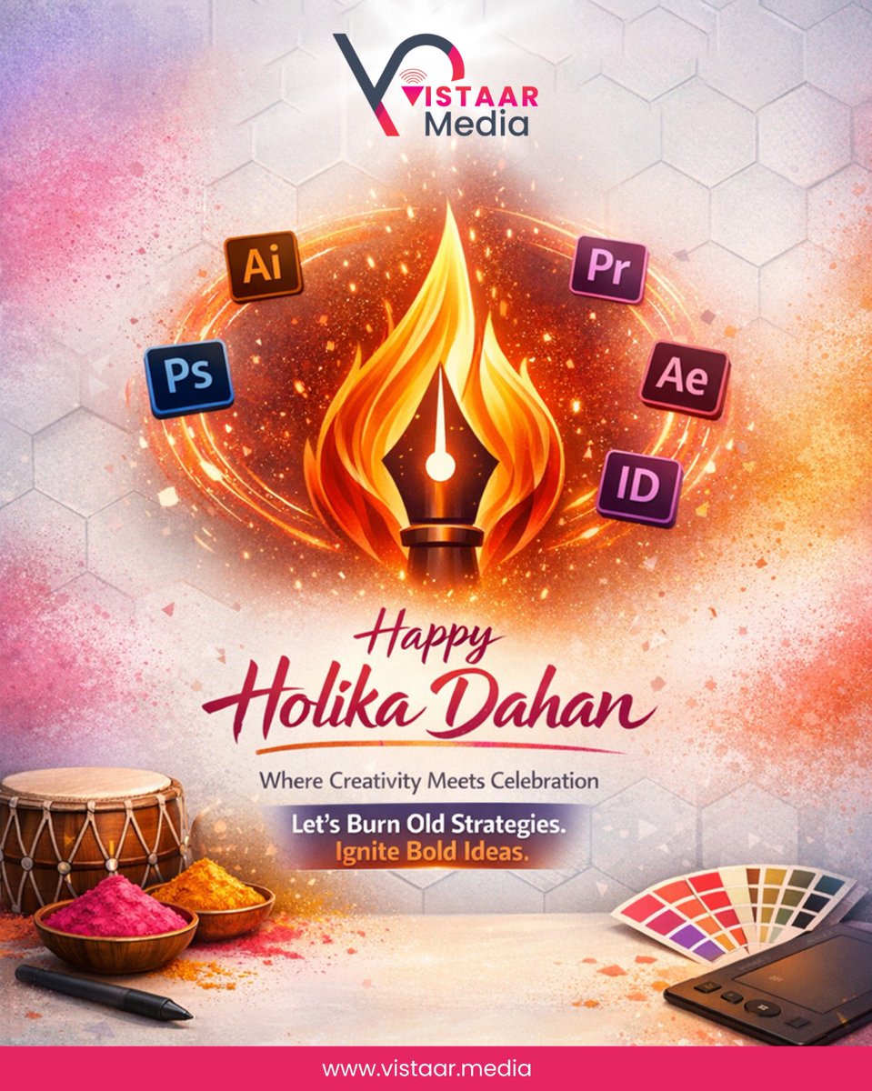 DdayPlanner's tweet photo. "Let the flames inspire your creativity! Happy Holika Dahan from Vistara Media – where we burn outdated ideas and ignite innovation. 🌟 #HappyHolikaDahan #HolikaDahan #GoodOverEvil #CreativeFire #VistaraMedia https://t.co/Z6zbXPdXvh