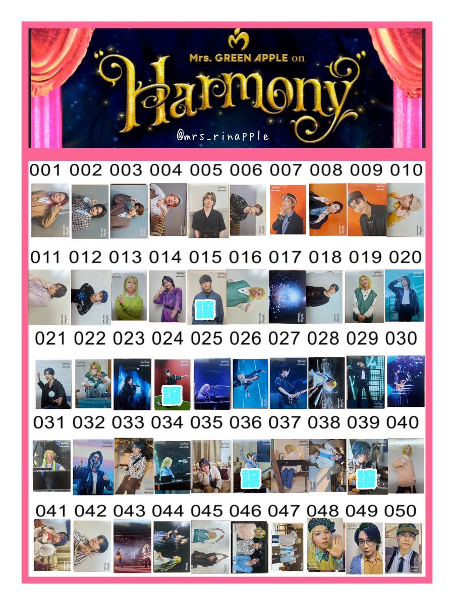 ミセス ミセスグリーンアップル Mrs. GREEN APPLE MGA フォトカ フォト