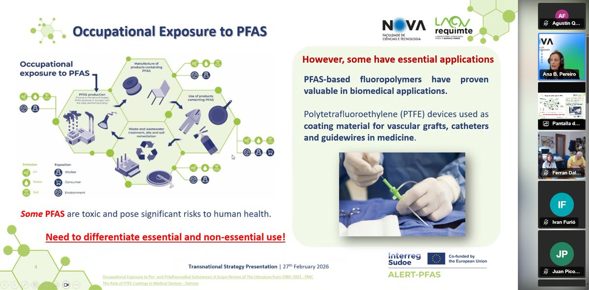 AlertPfas's tweet photo. 📢 ¡Jornada ALERT-PFAS completada! 🌍🔥

Especialistas debatieron sobre PFAS, incendios y cooperación en SUDOE. Impactos, gestión de riesgos y redes de acción reforzadas.

🤝 @Medi_XXI_GSA  | @6Sudoe https://t.co/JiwbF830Ra