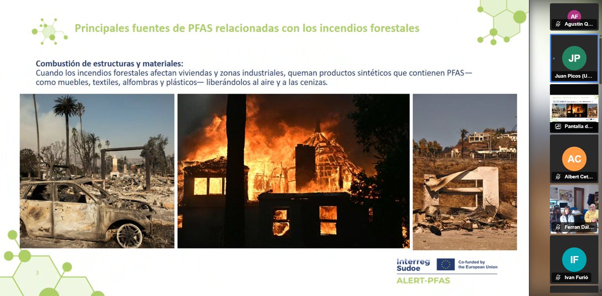 AlertPfas's tweet photo. 📢 ¡Jornada ALERT-PFAS completada! 🌍🔥

Especialistas debatieron sobre PFAS, incendios y cooperación en SUDOE. Impactos, gestión de riesgos y redes de acción reforzadas.

🤝 @Medi_XXI_GSA  | @6Sudoe https://t.co/JiwbF830Ra