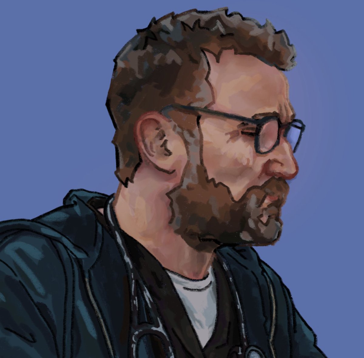 rodeo_art's tweet photo. Gay boy 

This will eventually be a hucklerobby mini comic I was just tryna figure out how tf to draw Robby

#thepitt #drrobby #drrobbyfanart #hucklerobby #hucklerobbyfanart https://t.co/T6YeDokrr7