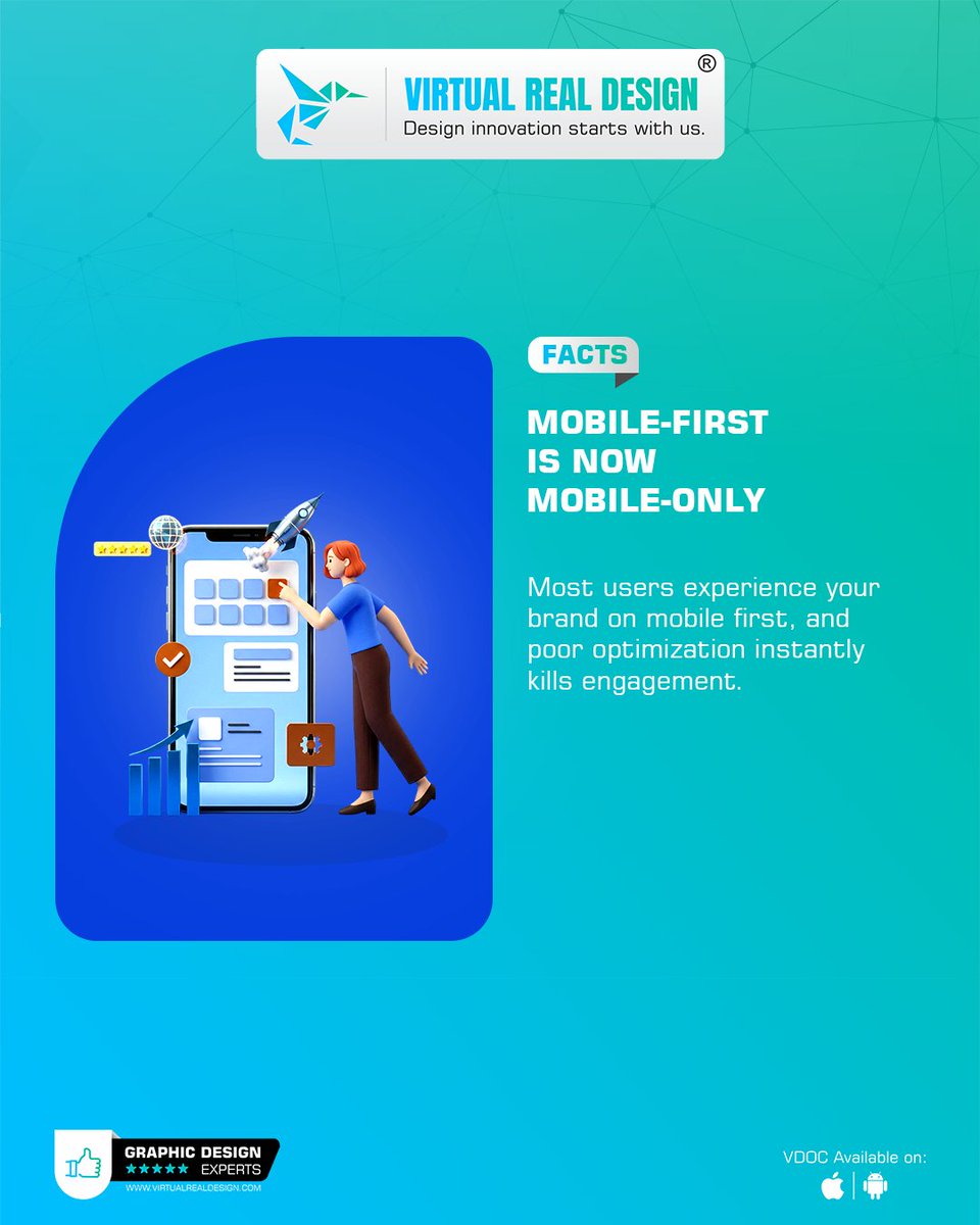 VRD40's tweet photo. Do You Know? 🚀
Zero-click content wins.
Mobile-first is mandatory.
Minimal design performs better.
Authenticity converts.
Stay relevant. Stay competitive. ⚡
@virtualrealdesign
#DigitalMarketing #BrandStrategy #MobileFirst #MinimalDesign #ZeroClickContent #DigitalBranding https://t.co/rwZwyKJVBe