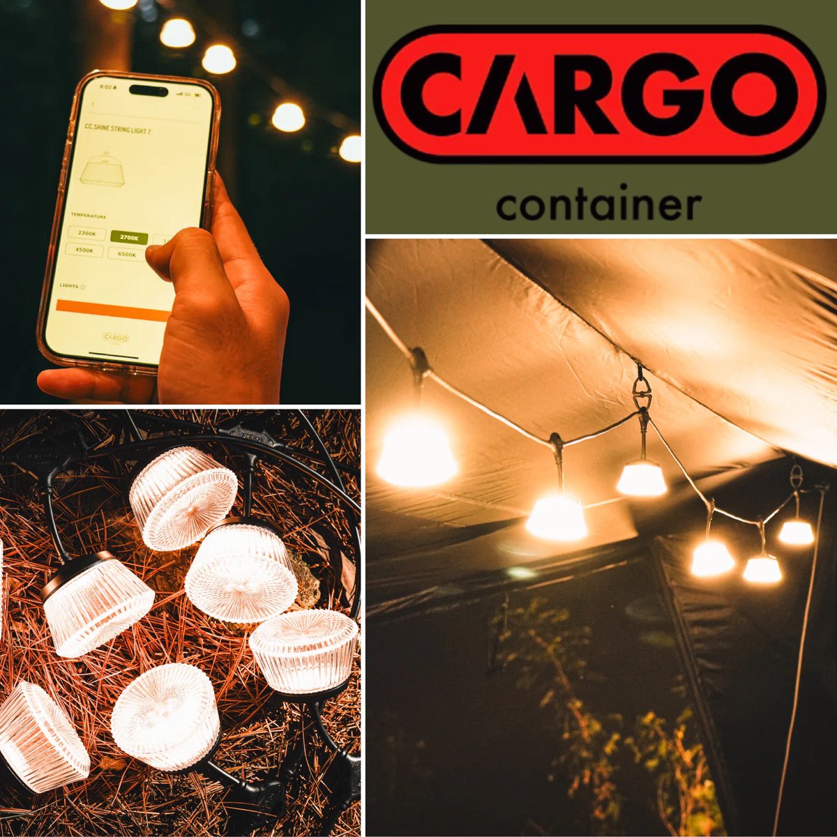 CARGO CONTAINER】 ○SHINE STRING LIGHT 7(¥19480) グレーのみですが3