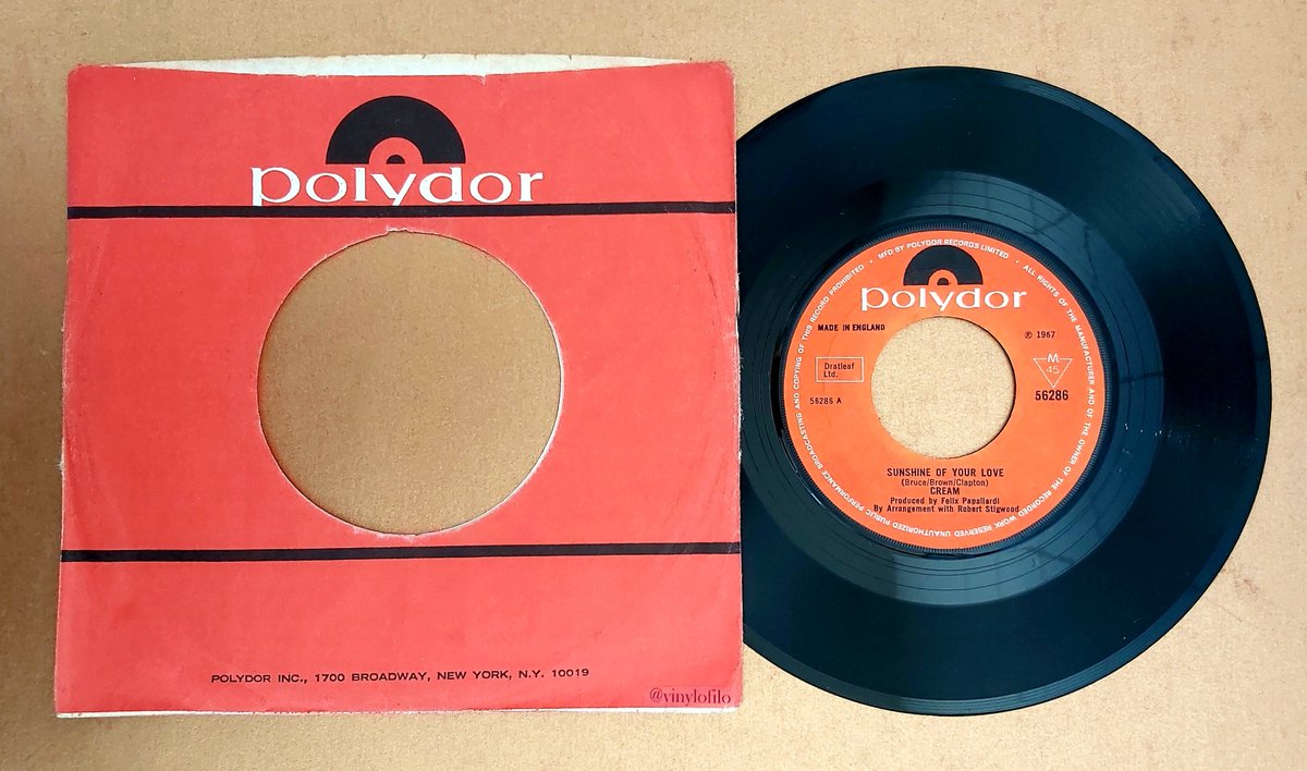 vinylofilo's tweet image. #Cream
  '  Sunshine   of   your   love  '
   (  7" Single  Orig. Cop. UK.
          Edit.  Sep.  1. 9 6 8  ) 
     •  youtu.be/f3y8jf01UY8  •