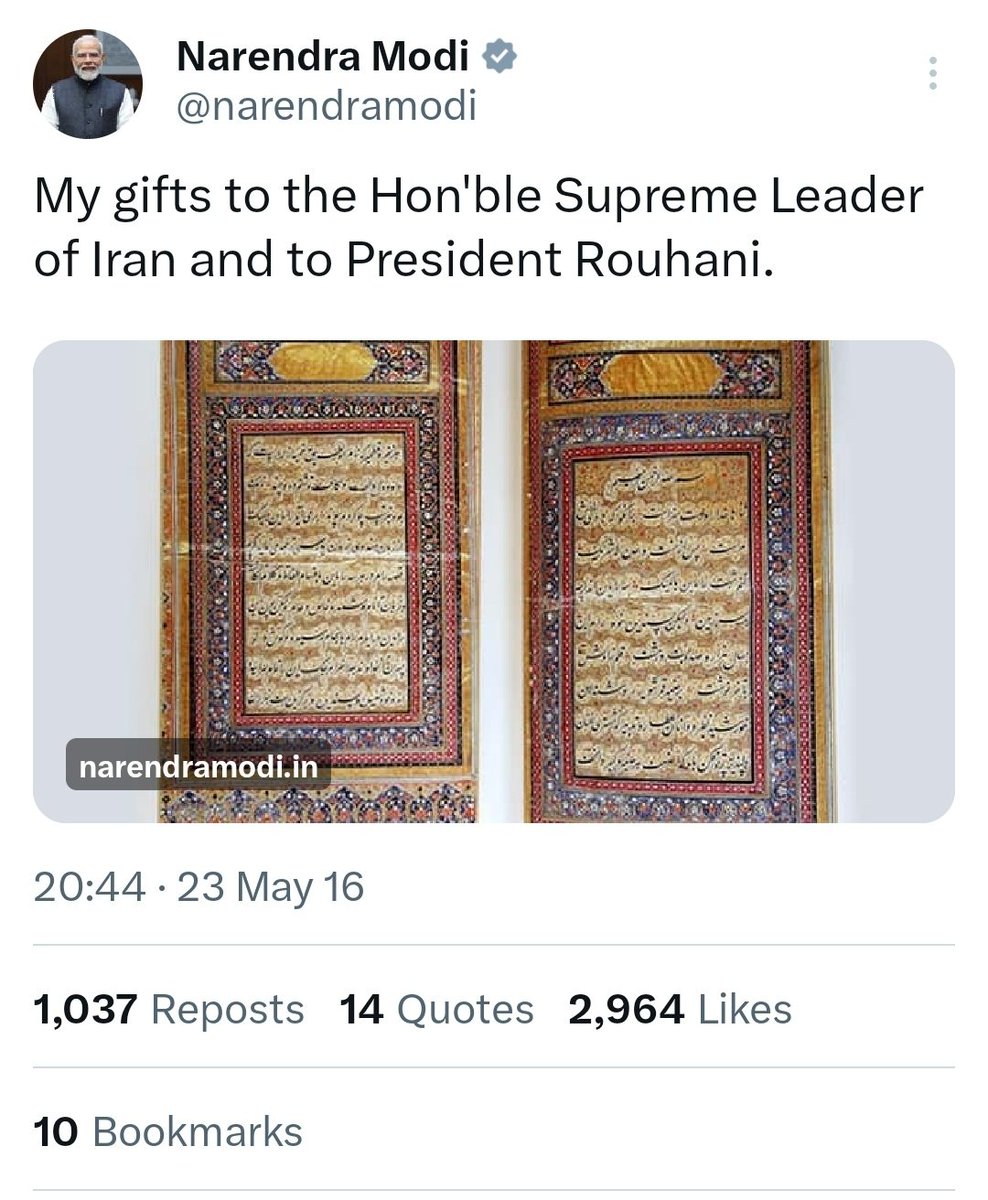 zoo_bear's tweet photo. Hello Rss @RShivshankar, India-Iran 'dosti as old as History'. https://t.co/MquAJ0tOen
