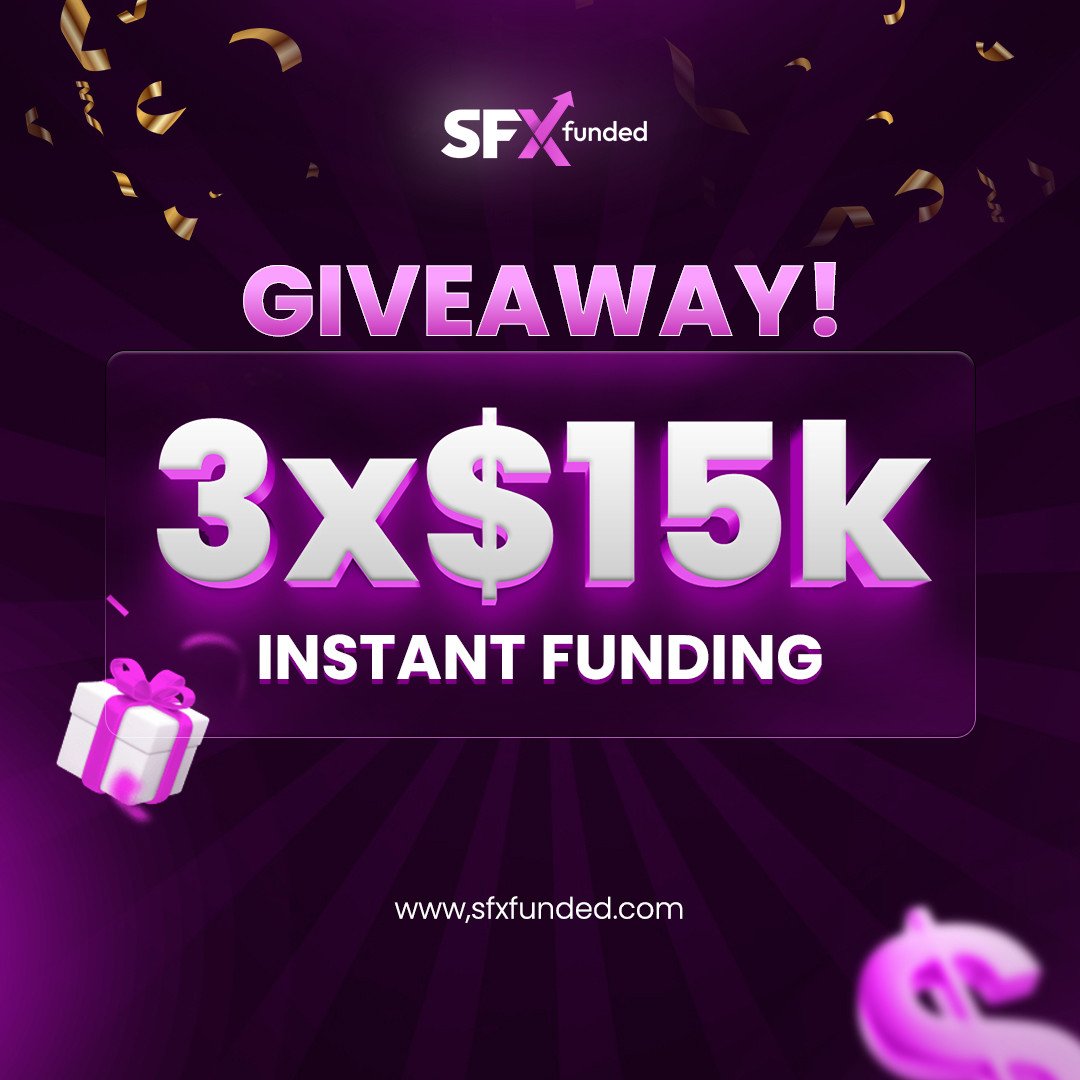 3 x $15,000 instant funded accounts giveaway! 🎁

1. Follow <a href="/sfxfundedcom/">sfxfundedcom</a>, <a href="/FrancaSFX/">Franca</a> &amp; <a href="/husamsamy_sfx/">Husam Samy</a> 🔔
2. Like and comment "LUCKY" to this and our pinned post

48hrs ⌛