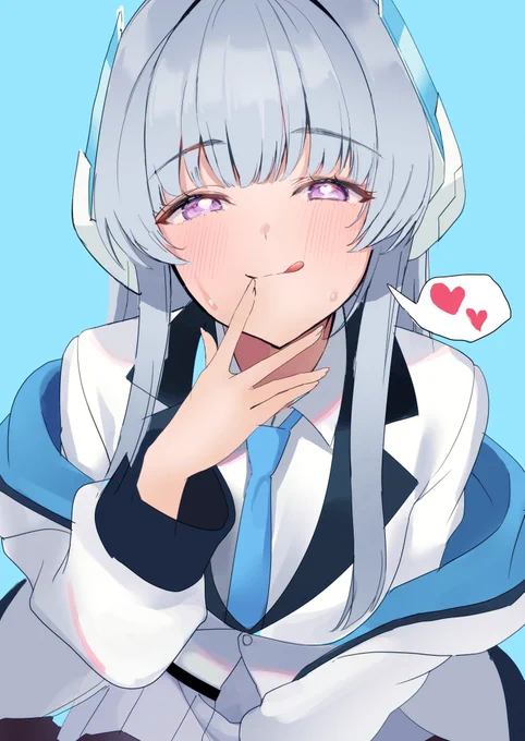 生塩ノア「先生を見ていると…理性が少しずつ崩れていきそうです。」 #ブルアカ #BlueArchive
