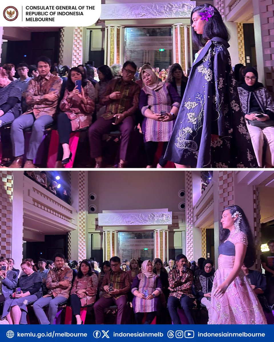 IndonesiaInMelb's tweet image. Celebrating Indonesian Design at The 2026 Melbourne Fashion Festival. 

Read the full article: 
kemlu.go.id/melbourne/beri…

#IniDiplomasi #IndonesiaUntukDunia #DemiNKRI #IndonesianWay #RintisKemajuan