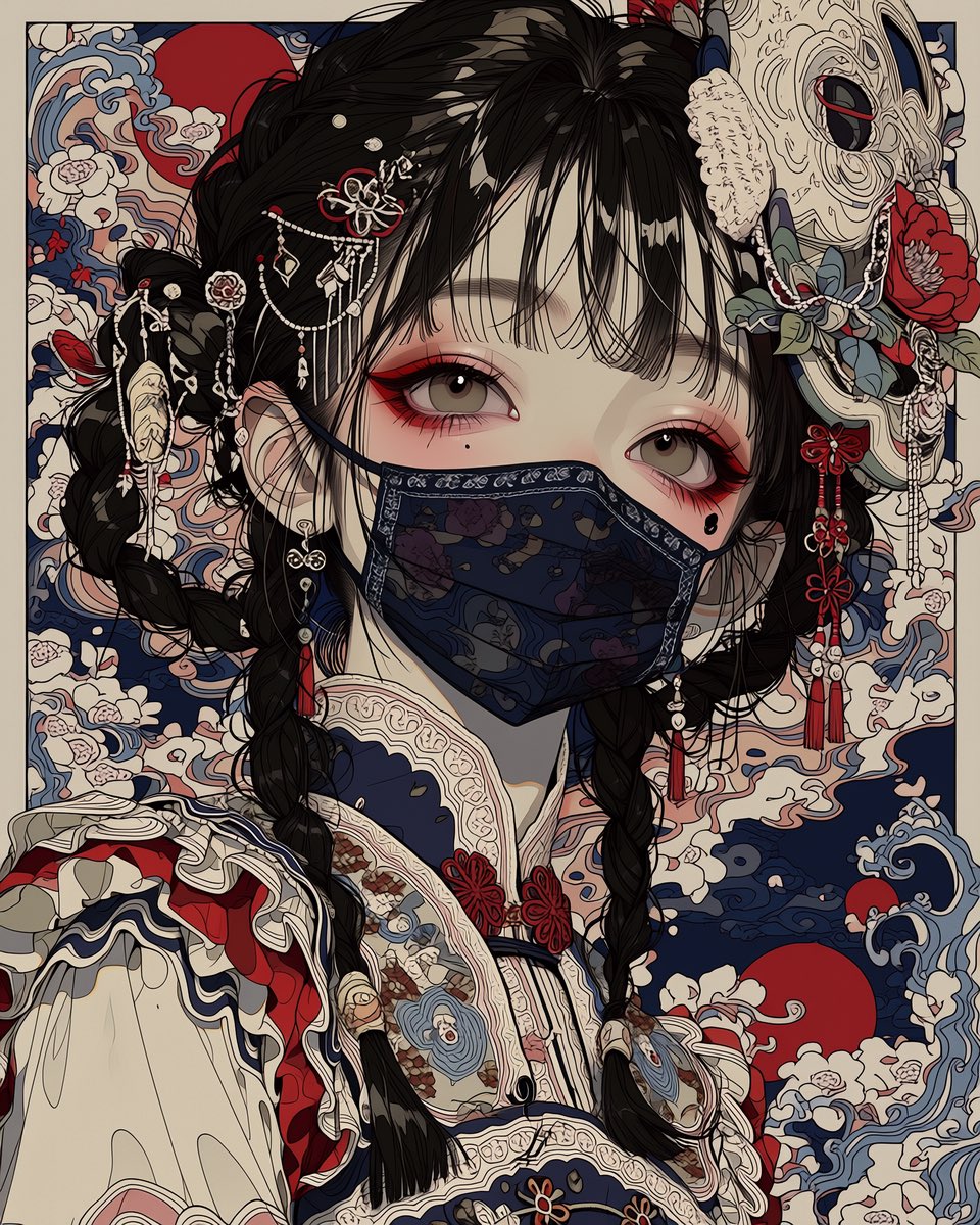 kurageanime's tweet photo. テーマ：「マスク」
🏷️：#AImask
企画参加お願いいたします❣️ https://t.co/FRnV4eY4o3
