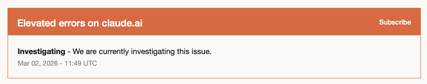 Kovid_R's tweet image. This has the same feeling as one would have had when Google has gone down over the last decade and a half.

#ClaudeDown