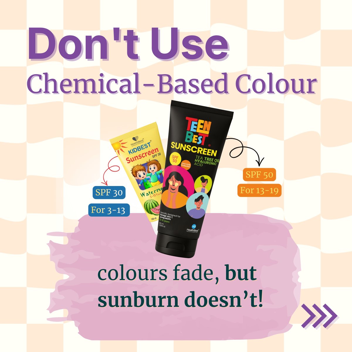 HEALTHBEST_'s tweet photo. Playing Holi? Read this first! 🎨🌸

💧 Hydrate: Drink plenty of water. 🌿 Natural: Use chemical-free gulal. ☀️ Shield: Apply TeenBest SPF 50 Sunscreen. ✨ Prep: Use TeenBest Body Lotion for easier cleanup.
Play safe. Stay glowing. Happy Holi! ✨🌈
#HealthBest #Holi2026 https://t.co/xeCpKuFm8s
