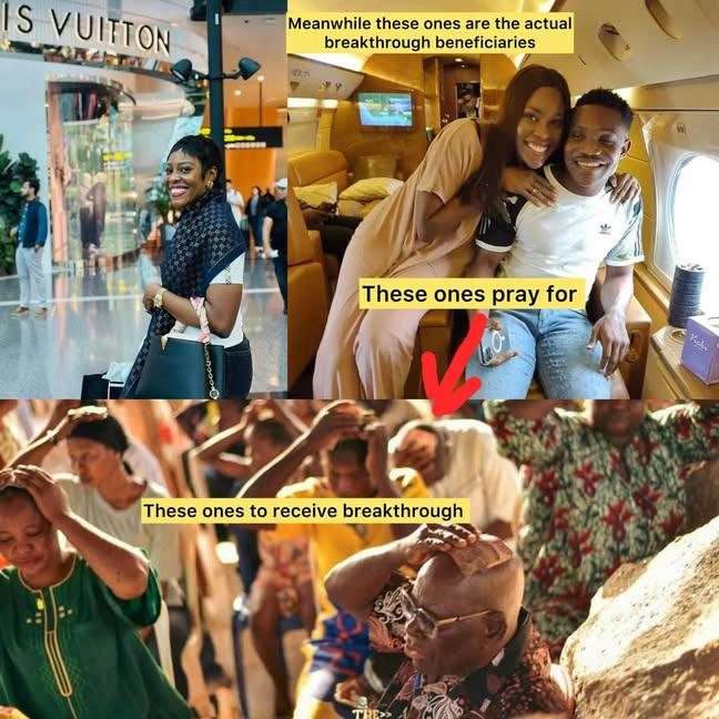 While you borrow 2.5gb from MTN to stream NSPPD, Oga Jerry Ezé is busy flying private and spending YouTube content creator's payout in LV.

Tomorrow you'll stream again.