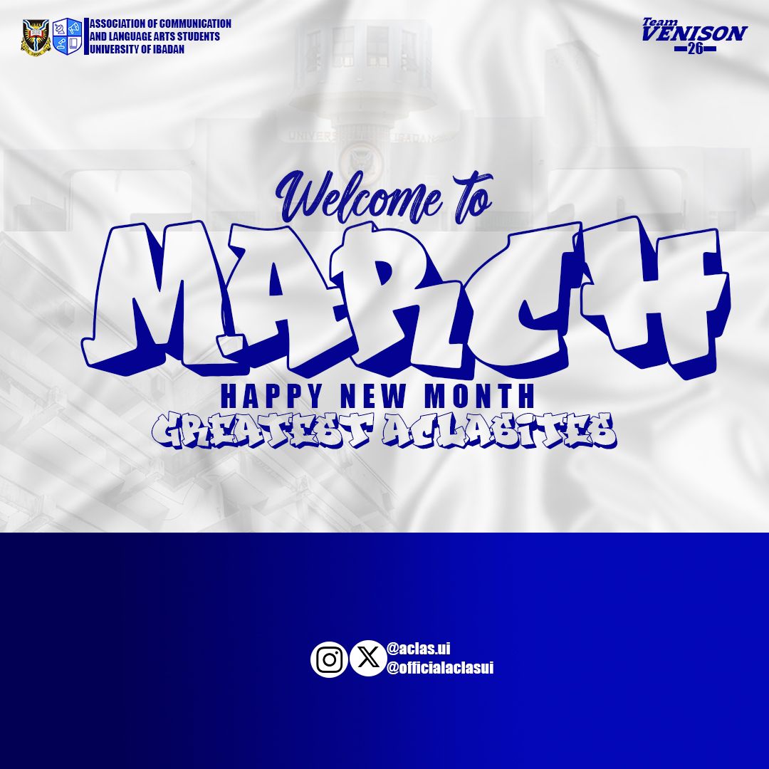 officialaclasui's tweet photo. Marching Forward into Excellence! 👣📜

​Happy New Month, Greatest ACLASITES!

​As we step into the month of March, Team Venison ‘26 wishes every member of the Association of Communication and Language Arts Students a month filled with productivity and academic breakthroughs. https://t.co/KSk0ngjMgu