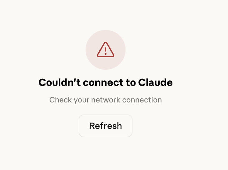 startupdials's tweet photo. @claudeai is down again 😭 https://t.co/WIrjkJXkEc