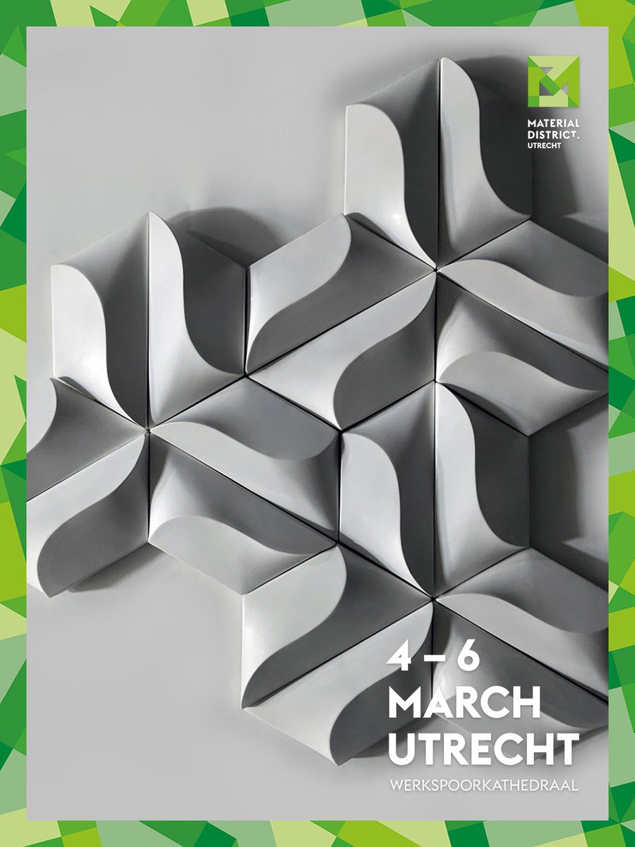 materialdistrct's tweet image. Material of the day: Wastebased Concrete ♻️🧱
By Novel Grey, these sculptural wall elements contain 50% recycled construction waste, cutting CO₂ by up to 76%.

Discover it at MaterialDistrict Utrecht (4–6 March 2026). 🎟️

#Material #WastebasedConcrete #CircularDesign