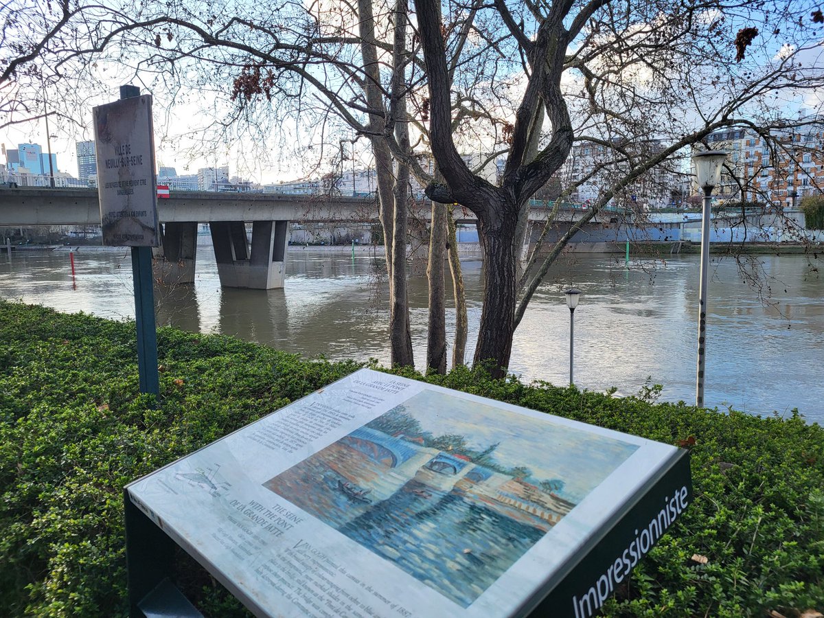 Nuagedeparis1's tweet photo. #MondayMotivation
Une partie du parcours impressionniste de l'île de la Jatte est fermé à cause de la crue de la #Seine, je reviendrai! //
Part of the Impressionist trail on the Île de la Jatte is closed because of the water level, I’ll be back!
#impressionnisme #impressionists https://t.co/UfFaQlsn9b