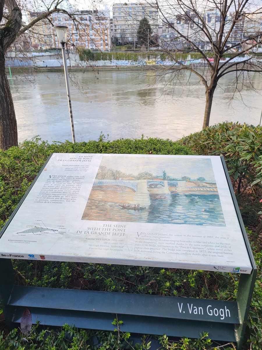 Nuagedeparis1's tweet photo. #MondayMotivation
Une partie du parcours impressionniste de l'île de la Jatte est fermé à cause de la crue de la #Seine, je reviendrai! //
Part of the Impressionist trail on the Île de la Jatte is closed because of the water level, I’ll be back!
#impressionnisme #impressionists https://t.co/UfFaQlsn9b