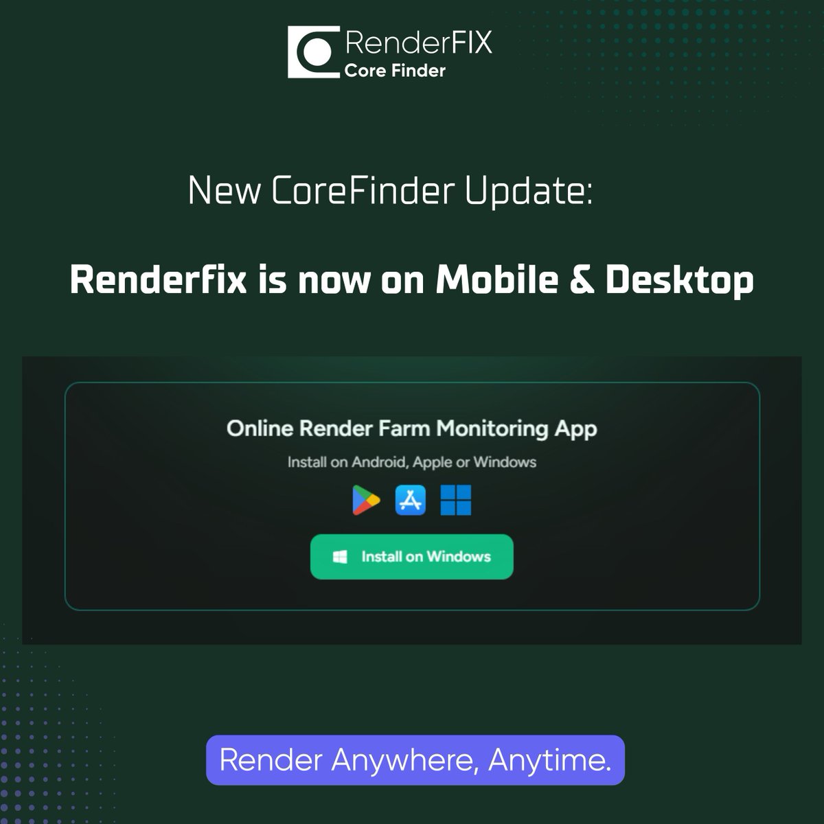 vwartclub's tweet photo. RENDERFIX
.
🔗  https://t.co/EHU5fFqCzP 
.
Renderfix goes mobile! 🚀
Manage your render farm anytime, anywhere.
Available on Android, iOS, and Windows.
.
  Get the app today — render on the go!
.
#renderfix #fastrender #rendering #3dtools #archviz #mobile #IOS #Android https://t.co/HTonxIOVPH