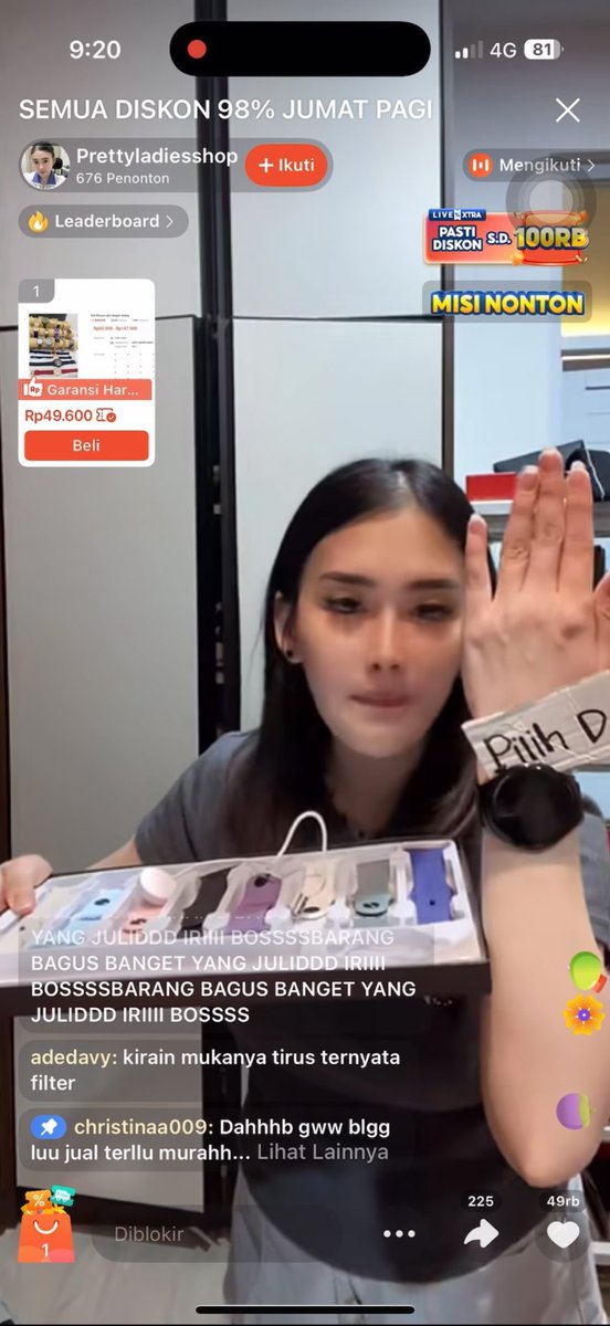 Jangan sampe ketipu ya netizen.. 
ade cici jualan live shopee tiap hari tapi barang KAWE FAKE SEMUA 👋🏻👋🏻
Bilangnya ORI preeetlah ❌❌