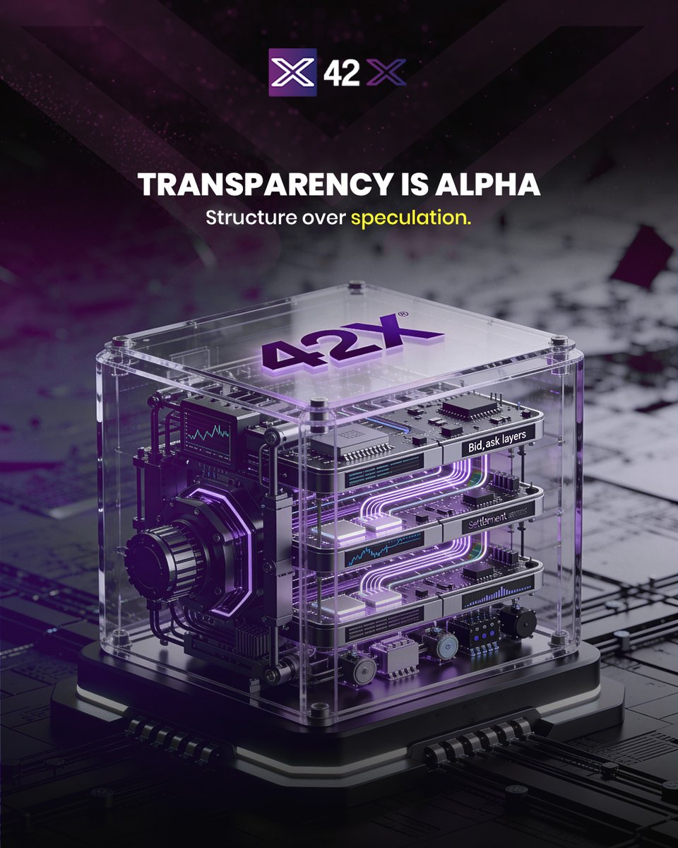 Transparency drives confidence. 42X builds structure, not hype. #DigitalAssets