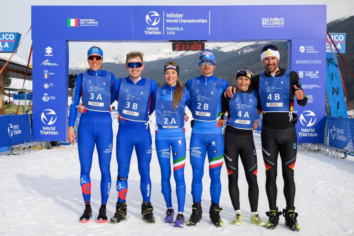 worldtriathlon's tweet image. Teamwork makes the dream work 💯

Snaps from the course in the 2X2 Mixed Relay at the Winter World Championships.

#WinterTri #Multisport