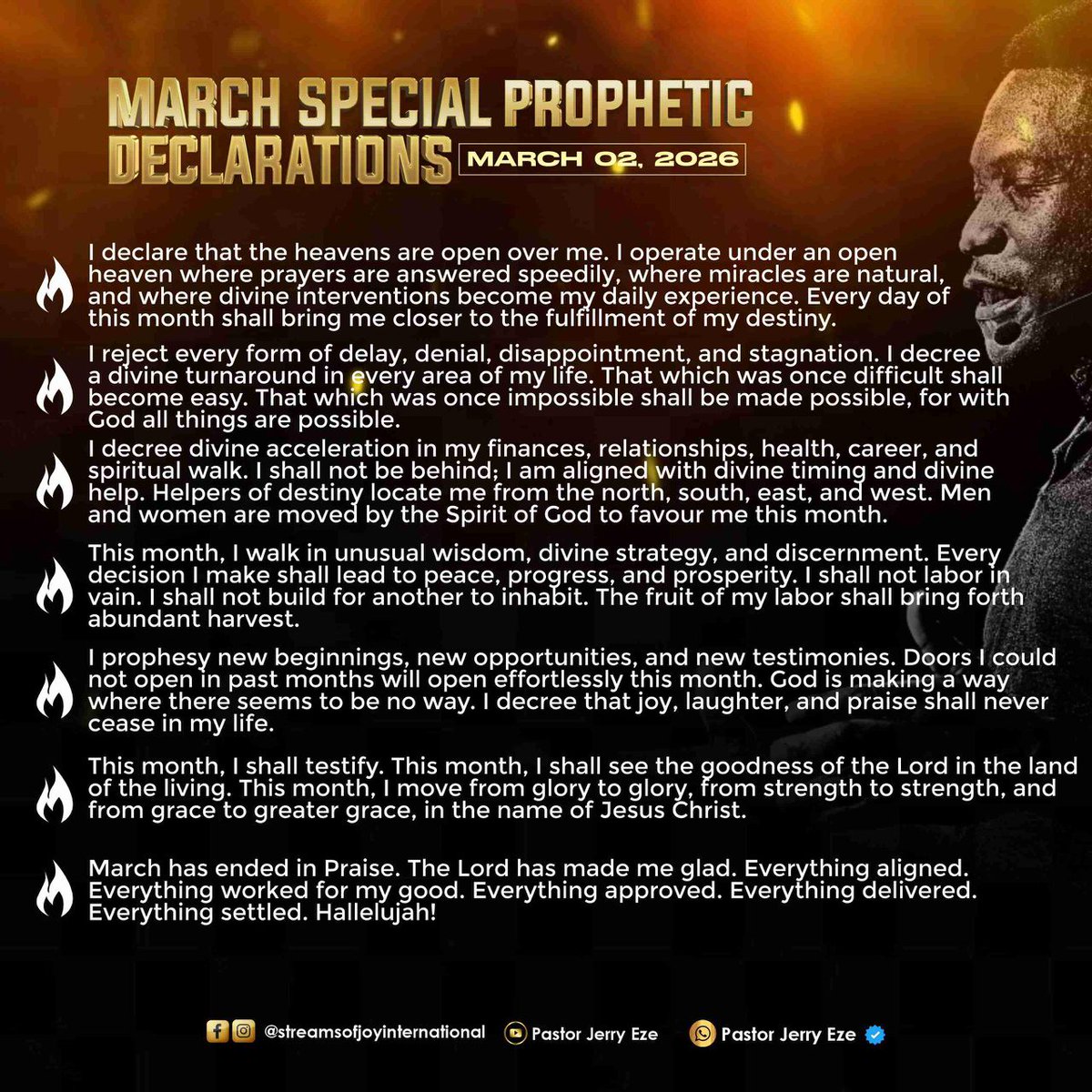 EkensonGodwin's tweet photo. It's March and everything will work out for our favour 🙏. 

#March2026
#IranWar 
#Christ https://t.co/7guNrBphys