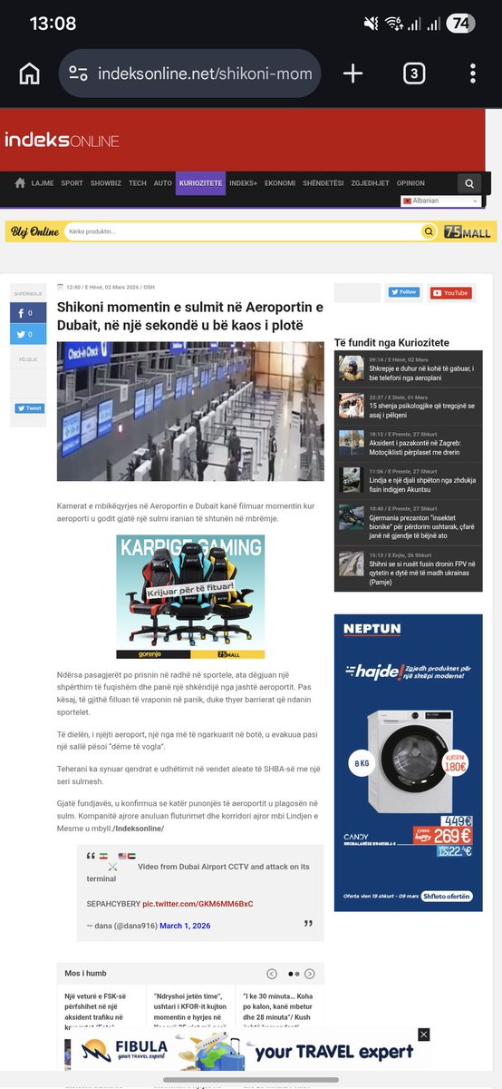 Drilon's tweet photo. Qe edhe kta "Gazetaret" tjere. Fake videos tuj shpërnda. https://t.co/txDCQ9AC5e