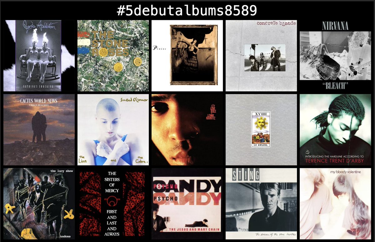 #5DebutAlbums8589