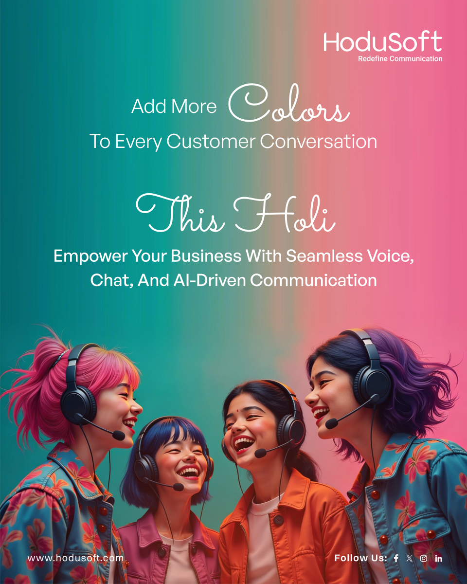 Add more color to every customer conversation with HoduSoft.

Seamless voice, chat, and AI-driven communication - unified in one intelligent platform.

#HoduSoft #Omnichannel #AICommunication #CustomerExperience #BusinessCommunication
