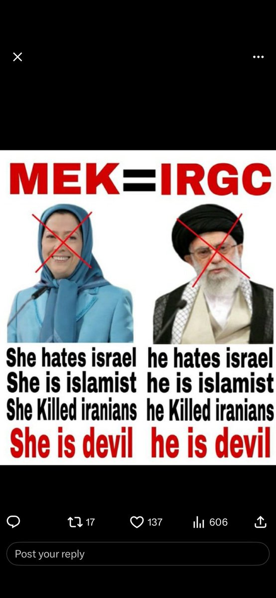 guldolakh's tweet photo. @Ebne_noah @mikepompeo @mikepompeo MEK/NCRI has no mandate inside Iran and no mandate outside Iran.
It’s a fringe cult with a toxic record, not “democratic opposition.” Iranians inside and
across the diaspora chant one name: @PahlaviReza #KingRezaPahlavi #FreeIran‌ https://t.co/MBKIhCmU4D