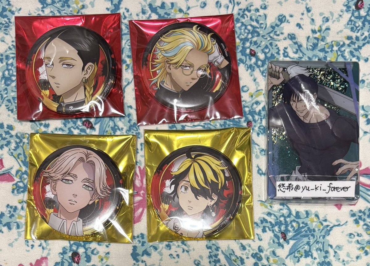 譲渡 交換】東リべ 東京リベンジャーズ 缶バッジ 譲:灰谷蘭 灰谷竜胆