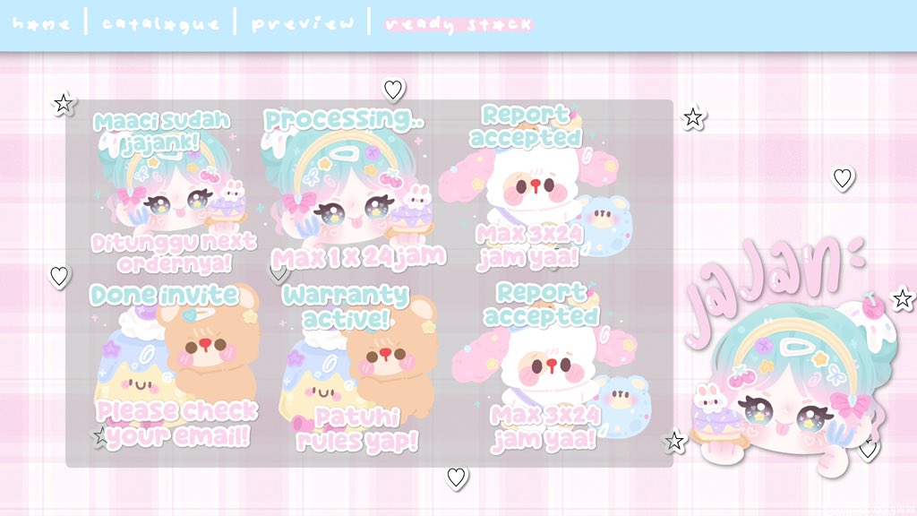 🍎💬 help rt pls? Terimakasih! 

Hayie aku ada ready stock sticker whatsapp or telegram (bisa both) untuk keterangan lengkap bisa cek di ALT atau dm aku yaa! :0 bisa diambil dari sekarang!

💬 #zonauang #zonaba